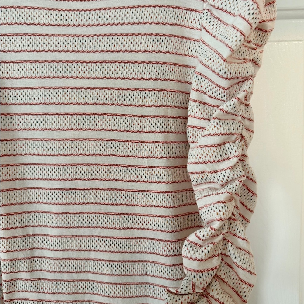 Loft | Ruffle Long Sleeve Top | Med - Picture 4 of 9